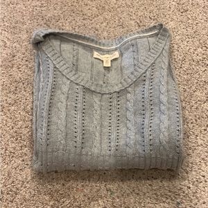 Aeropostale Grey Knit Short sleeved Sweater (medium)